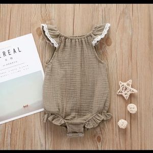 Summer baby girl romper